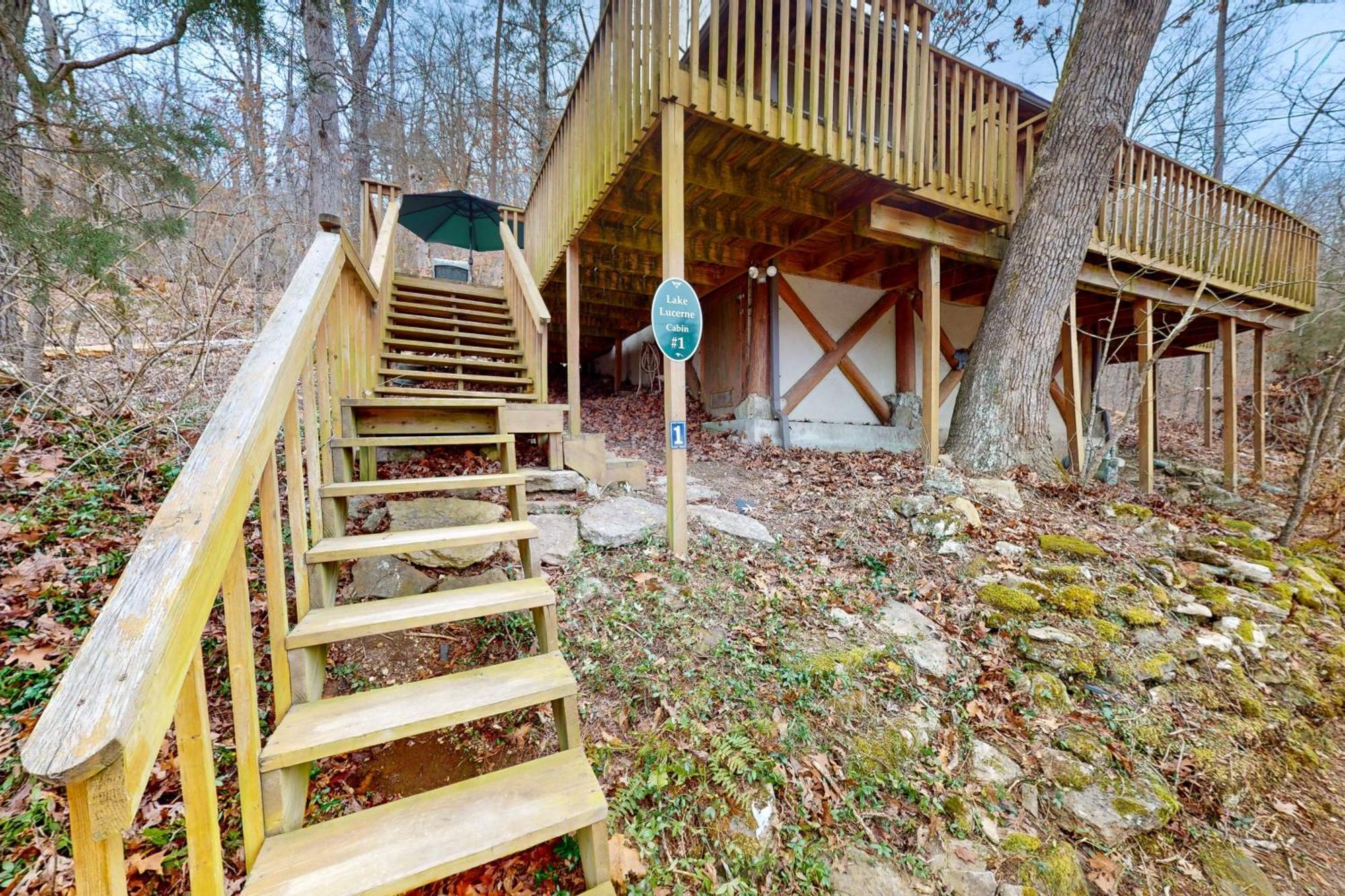 Lake Lucerne - Treehouse Cabin #01 Eureka Springs Extérieur photo